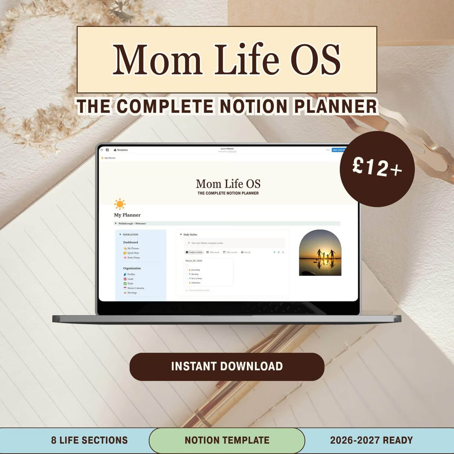 Mom Life OS: The Complete Notion Planner